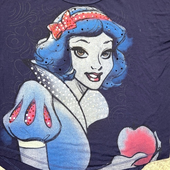 Disney Parks Snow White Navy Blue XS T Shirt - Picture 2 of 5